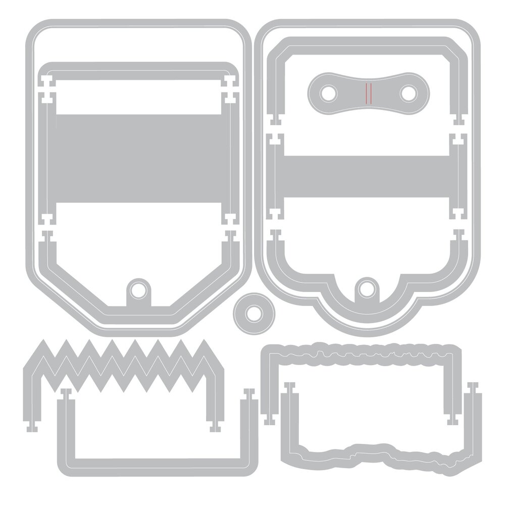 Sizzix Thinlits Die Set Snap and Swap Mini Tags (14pcs) by 49 and Market (667206) Sizzix Thinlits Die Set Snap and Swap Mini Tags (14pcs) by 49 and Market (667206)
