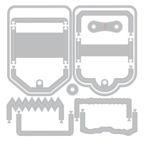 Sizzix Thinlits Die Set Snap and Swap Mini Tags (14pcs) by 49 and Market (667206) Sizzix Thinlits Die Set Snap and Swap Mini Tags (14pcs) by 49 and Market (667206)