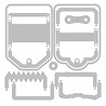 Sizzix Thinlits Die Set Snap and Swap Mini Tags (14pcs) by 49 and Market (667206) Sizzix Thinlits Die Set Snap and Swap Mini Tags (14pcs) by 49 and Market (667206)