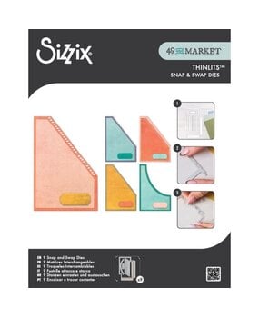 Sizzix Thinlits Die Set Snap and Swap Slanted Pocket (9pcs) by 49 and Market (667227)
