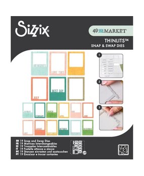 Sizzix Thinlits Die Set Snap and Swap Instamatic (19pcs) by 49 and Market (667205)