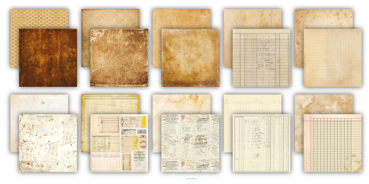Craft Consortium Old Ledger 6x6 Inch Premium Paper Pad (CCEPAD045B) Craft Consortium Old Ledger 6x6 Inch Premium Paper Pad (CCEPAD045B)