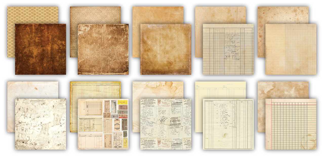 Craft Consortium Old Ledger 12x12 Inch Premium Paper Pad (CCEPAD045) Craft Consortium Old Ledger 12x12 Inch Premium Paper Pad (CCEPAD045)