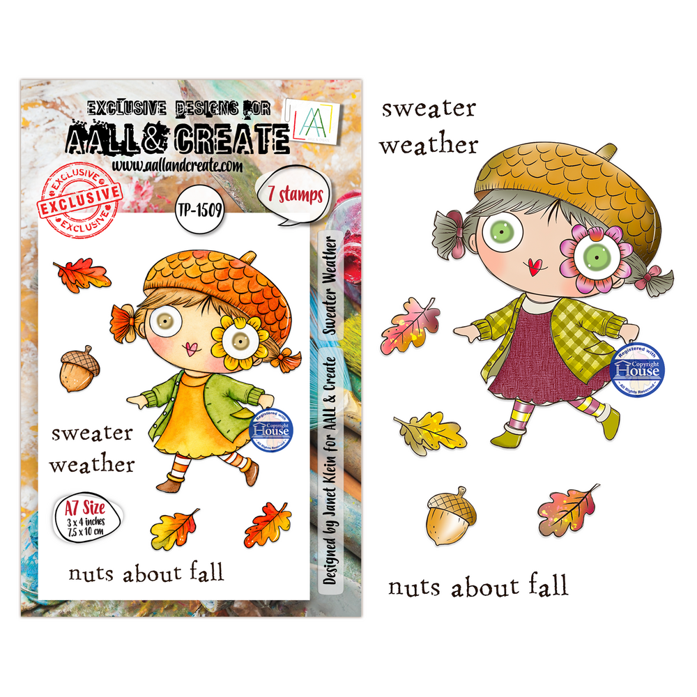 Aall and Create Fall into Fall A7 Stamp Sets Sweater Weather by Janet Klein (AALL-TP-1509) Aall and Create Fall into Fall A7 Stamp Sets Sweater Weather by Janet Klein (AALL-TP-1509)