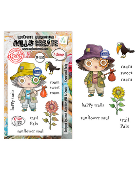 Aall and Create Fall into Fall A7 Stamp Sets Crow and Twig by Janet Klein (AALL-TP-1510)