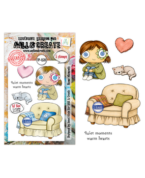 Aall and Create Fall into Fall A7 Stamp Sets Home Moments by Janet Klein (AALL-TP-1511)