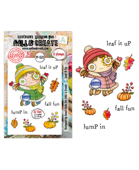 Aall and Create Fall into Fall A7 Stamp Sets Leaf It Up by Janet Klein (AALL-TP-1512)