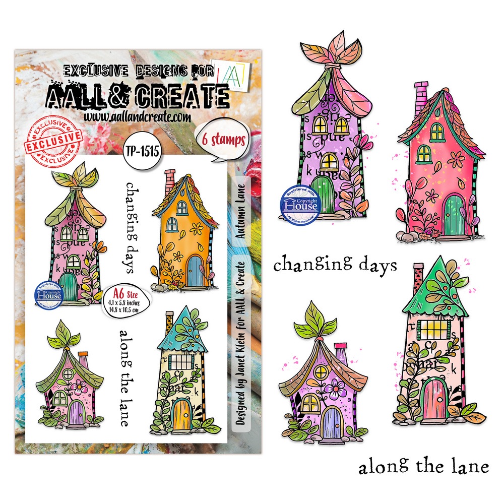 Aall and Create Fall into Fall A6 Stamp Sets Autumn Lane by Janet Klein (AALL-TP-1515) Aall and Create Fall into Fall A6 Stamp Sets Autumn Lane by Janet Klein (AALL-TP-1515)