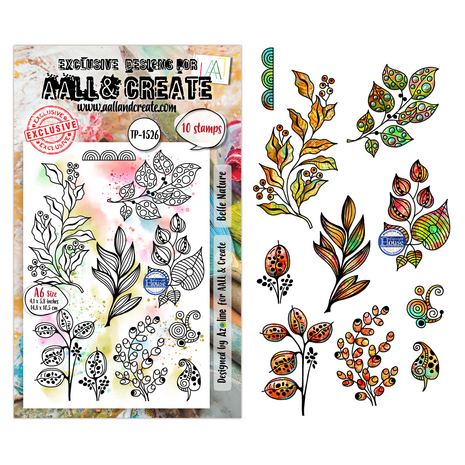 Aall and Create Merveilles d'Automne A6 Stamp Sets Belle Nature by Azoline (AALL-TP-1526)
