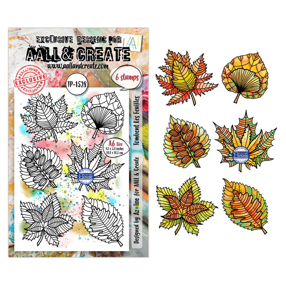 Aall and Create Merveilles d'Automne A6 Stamp Sets Tombent Les Feuilles by Azoline (AALL-TP-1528) Aall and Create Merveilles d'Automne A6 Stamp Sets Tombent Les Feuilles by Azoline (AALL-TP-1528)