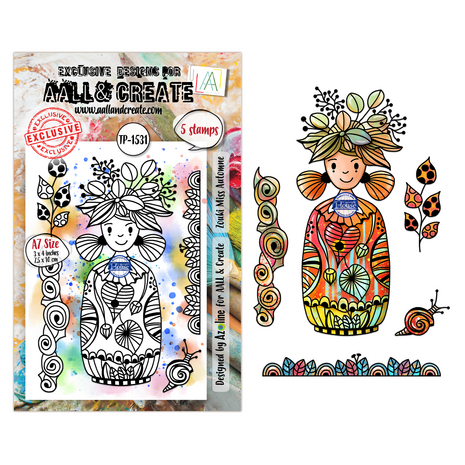 Aall and Create Merveilles d'Automne A7 Stamp Sets Zouki Miss Automne by Azoline (AALL-TP-1531) Aall and Create Merveilles d'Automne A7 Stamp Sets Zouki Miss Automne by Azoline (AALL-TP-1531)