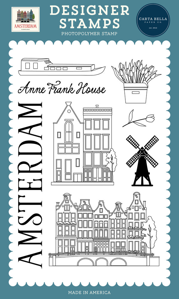 Carta Bella Amsterdam Designer Stamp Set (CBAD544041)