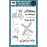 Carta Bella Amsterdam Designer Stamp Set Windmill (CBAD544040)