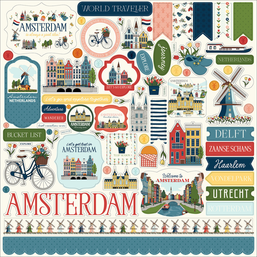 Carta Bella Amsterdam Element Sticker (CBAD544014)
