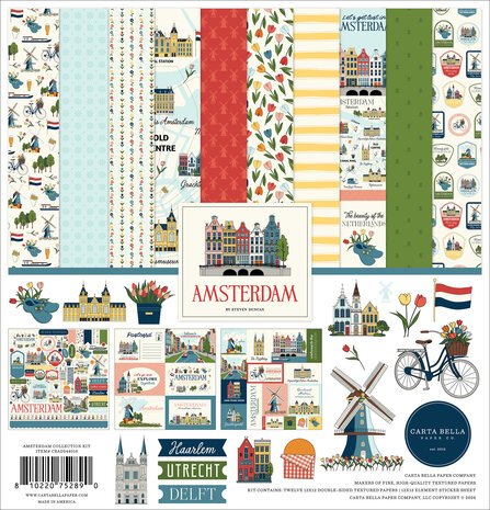 Carta Bella Amsterdam 12x12 Inch Collection Kit (CBAD544016) Carta Bella Amsterdam 12x12 Inch Collection Kit (CBAD544016)
