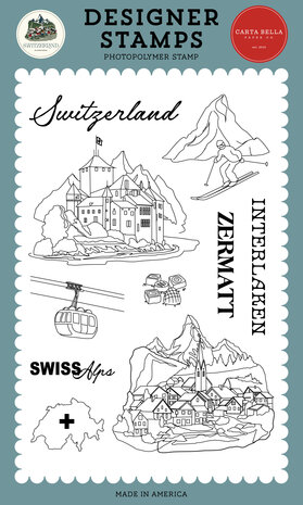 Carta Bella Switzerland Designer Stamp Set (CBSW545040) Carta Bella Switzerland Designer Stamp Set (CBSW545040)