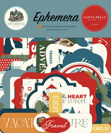 Carta Bella Switzerland Ephemera (CBSW545024) Carta Bella Switzerland Ephemera (CBSW545024)