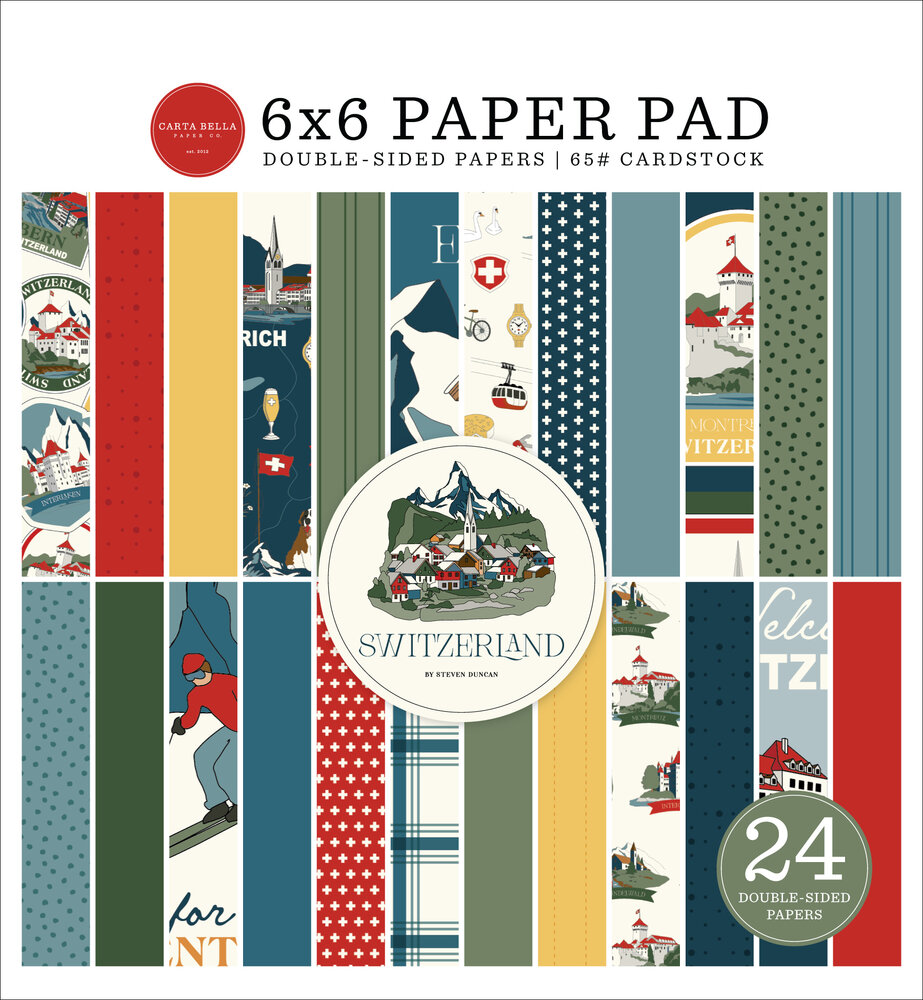 Carta Bella Switzerland 6x6 Inch Paper Pad (CBSW545023)