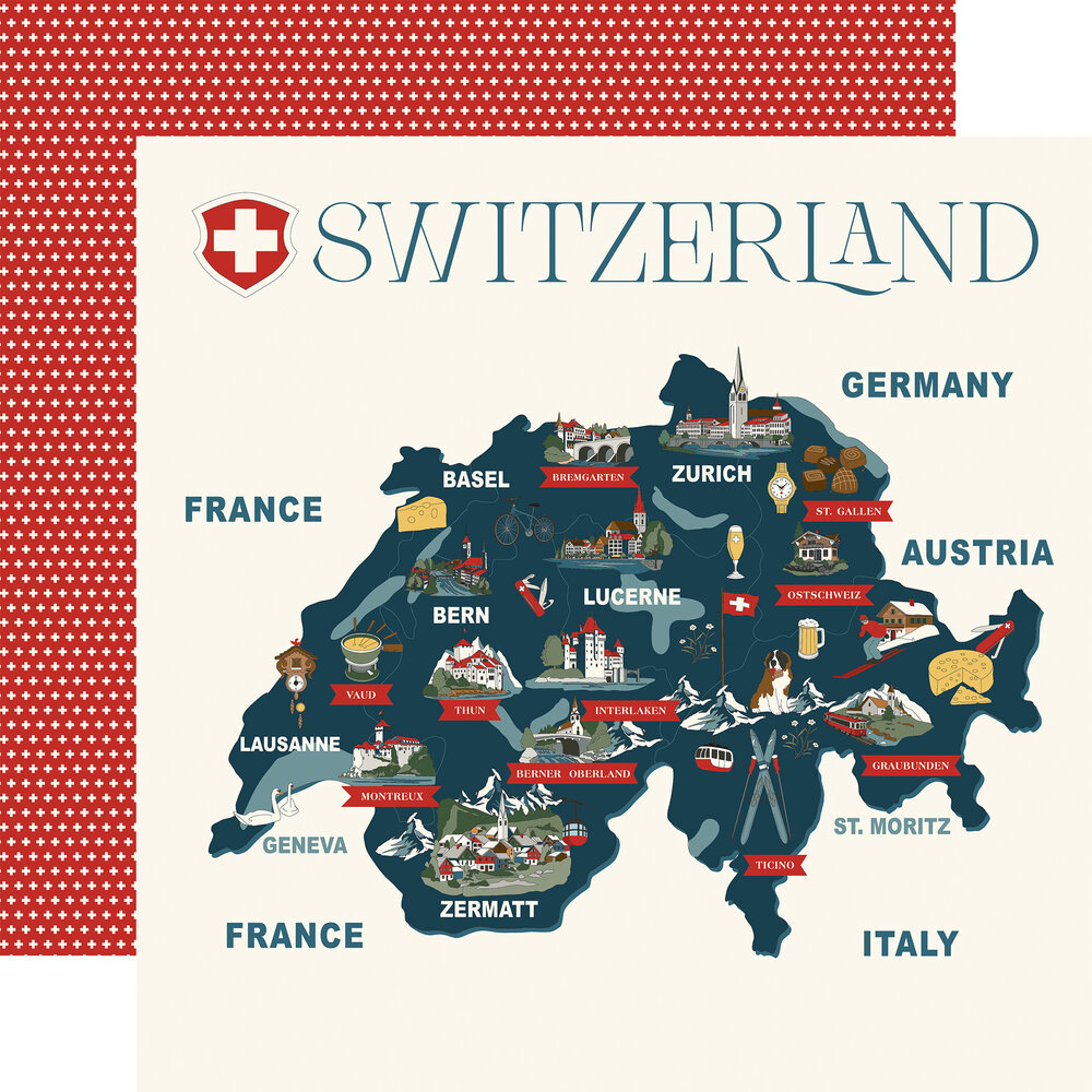 Carta Bella Switzerland 12x12 Inch Collection Kit (CBSW545016) Carta Bella Switzerland 12x12 Inch Collection Kit (CBSW545016)
