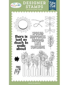 Echo Park Dragonfly Designer Stamp Set Free To Fly (DGF547047)