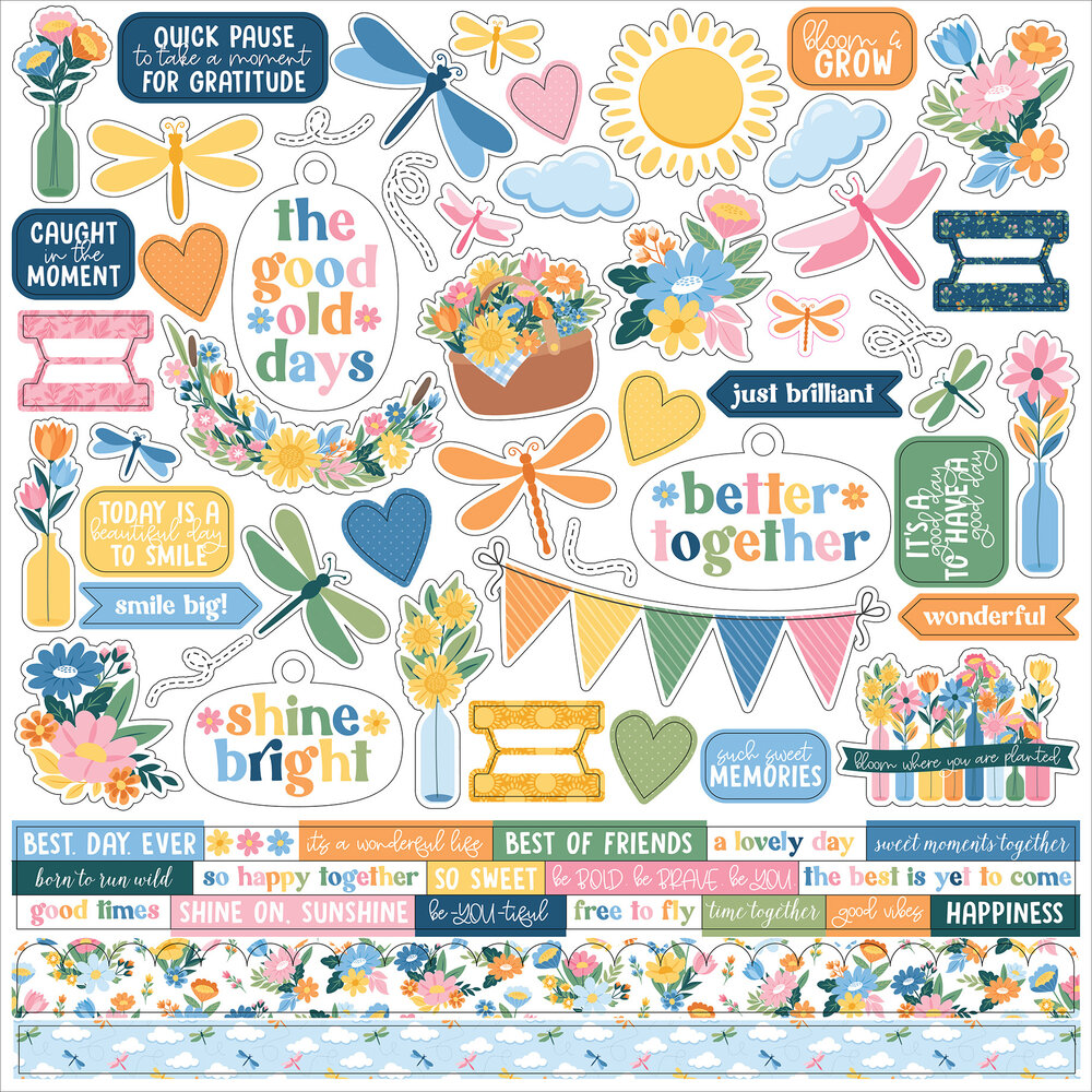 Echo Park Dragonfly Element Sticker (DGF547014)