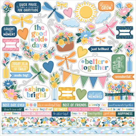 Echo Park Dragonfly Element Sticker (DGF547014)