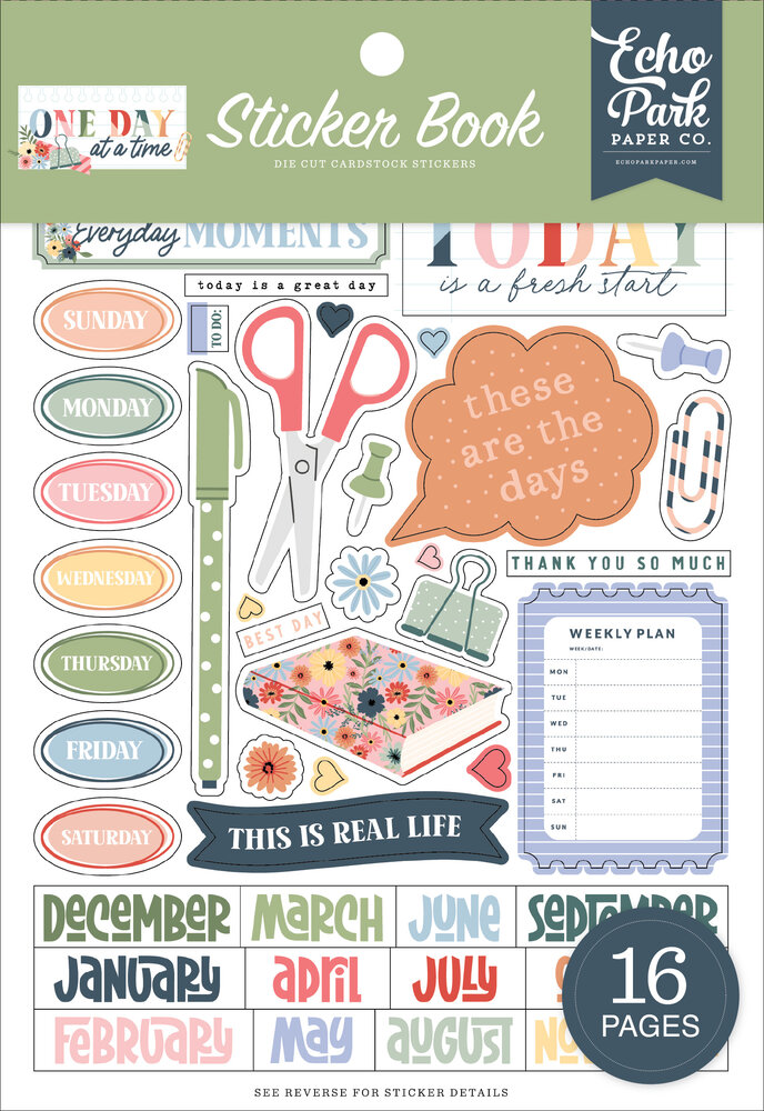 Echo Park One Day At A Time Sticker Book (ODT546029)