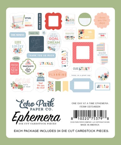 Echo Park One Day At A Time Ephemera (ODT546024) Echo Park One Day At A Time Ephemera (ODT546024)
