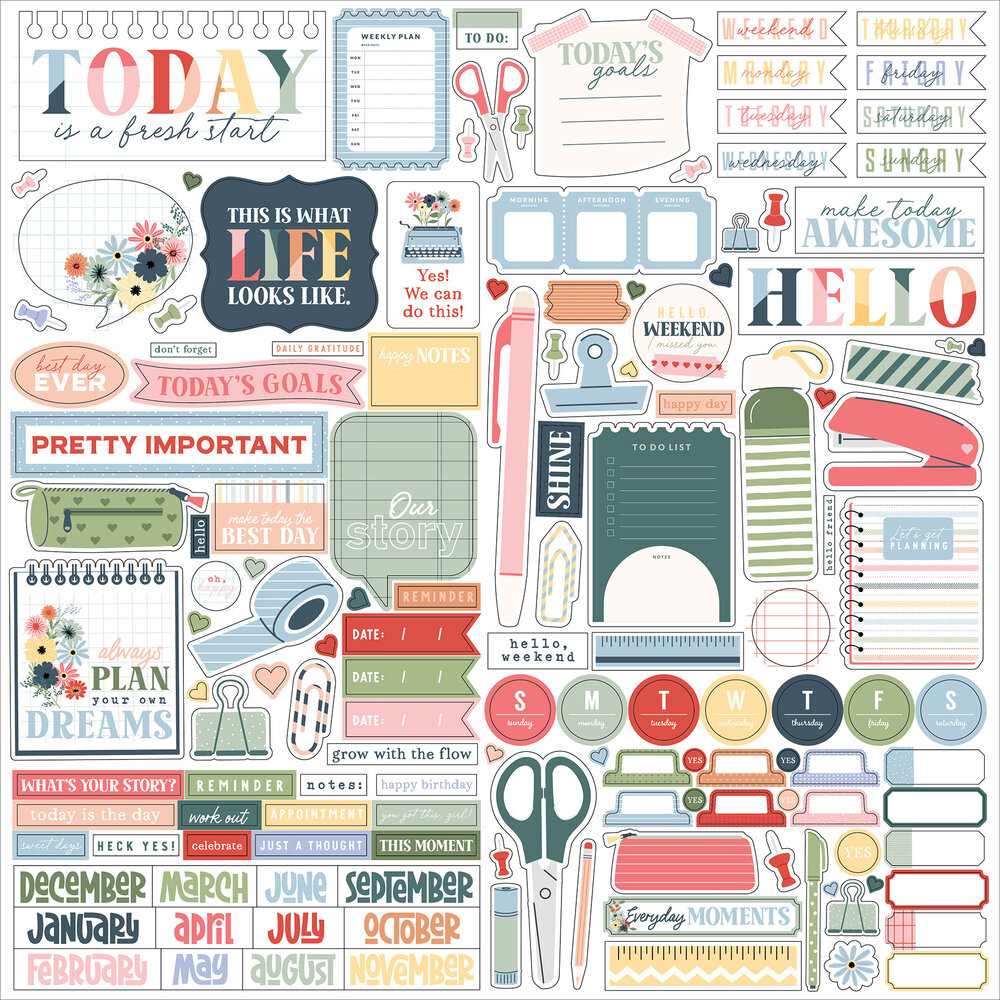 Echo Park One Day At A Time 12x12 Inch Collection Kit (ODT546016) Echo Park One Day At A Time 12x12 Inch Collection Kit (ODT546016)
