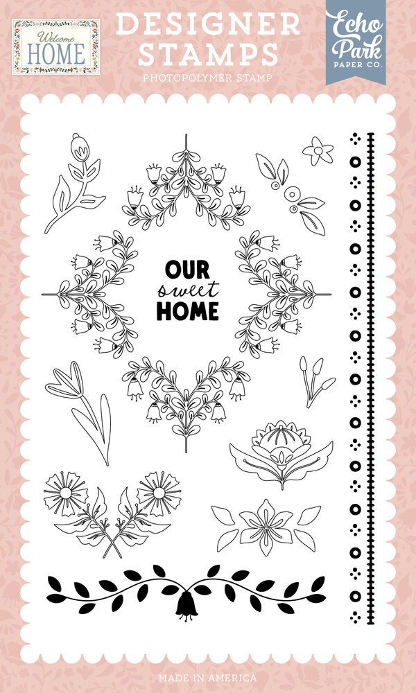 Echo Park Welcome Home Designer Stamp Set Our Sweet Home (WH548042) Echo Park Welcome Home Designer Stamp Set Our Sweet Home (WH548042)
