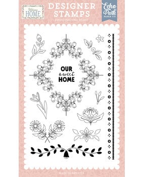 Echo Park Welcome Home Designer Stamp Set Our Sweet Home (WH548042)