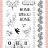Echo Park Welcome Home Designer Stamp Set Folk Art Borders (WH548041) Echo Park Welcome Home Designer Stamp Set Folk Art Borders (WH548041)