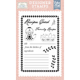 Echo Park Welcome Home Designer Stamp Set Recipe Card (WH548040)