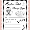 Echo Park Welcome Home Designer Stamp Set Recipe Card (WH548040)