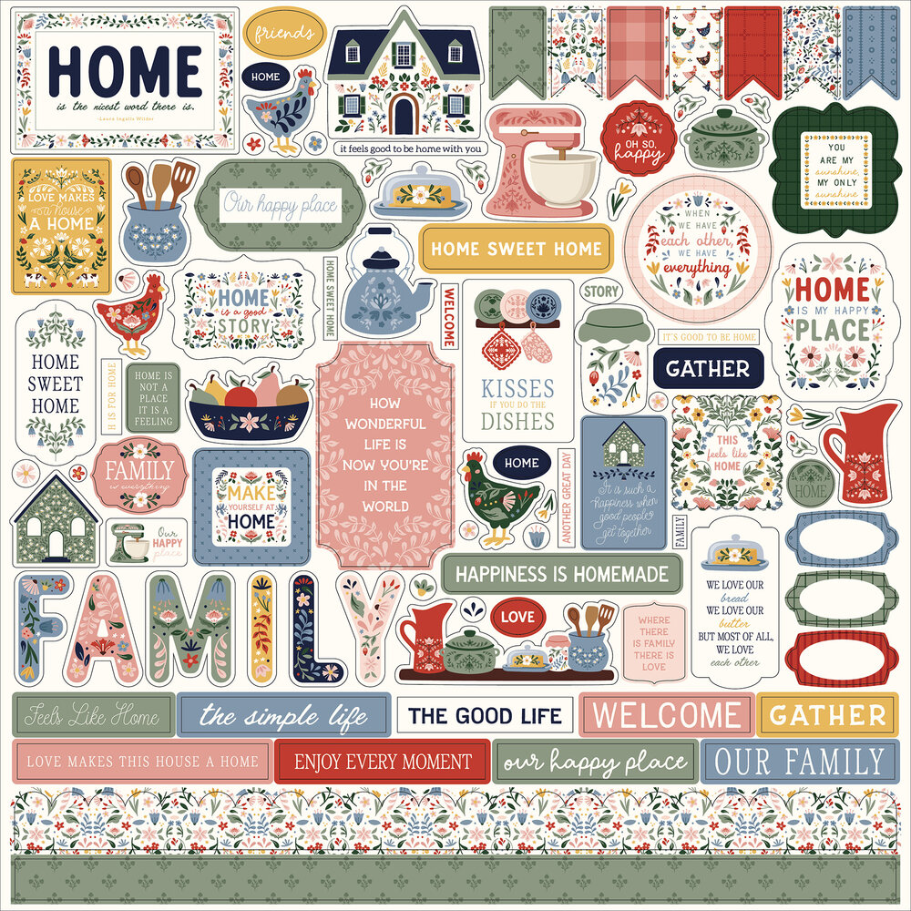 Echo Park Welcome Home Element Sticker (WH548014)