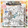 Aall and Create Universe of Patterns 6x6 Inch Stencil Encoded Stars by Autour De Mwa & Co (AALL-PC-280)