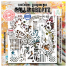 Aall and Create Universe of Patterns 6x6 Inch Stencil Number Garden by Autour De Mwa & Co (AALL-PC-282)