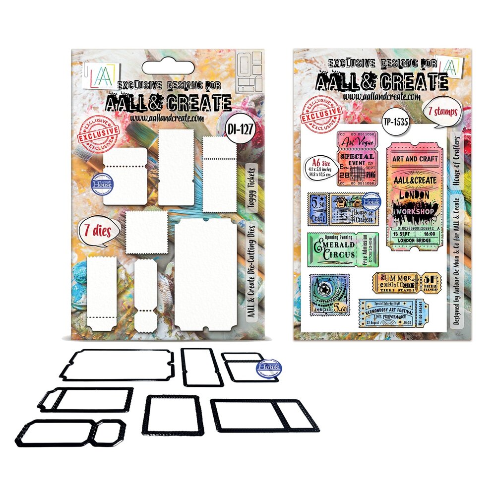 Aall and Create Universe of Patterns A5 Stamps & Dies Little Post Office by Autour De Mwa & Co (AALL-PCK-ADM004)