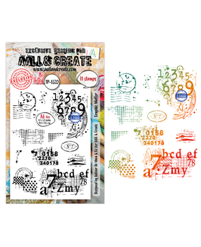 Aall and Create Universe of Patterns A6 Stamp Sets Graphic Matter by Autour De Mwa & Co (AALL-TP-1532)