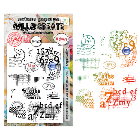 Aall and Create Universe of Patterns A6 Stamp Sets Graphic Matter by Autour De Mwa & Co (AALL-TP-1532) Aall and Create Universe of Patterns A6 Stamp Sets Graphic Matter by Autour De Mwa & Co (AALL-TP-1532)