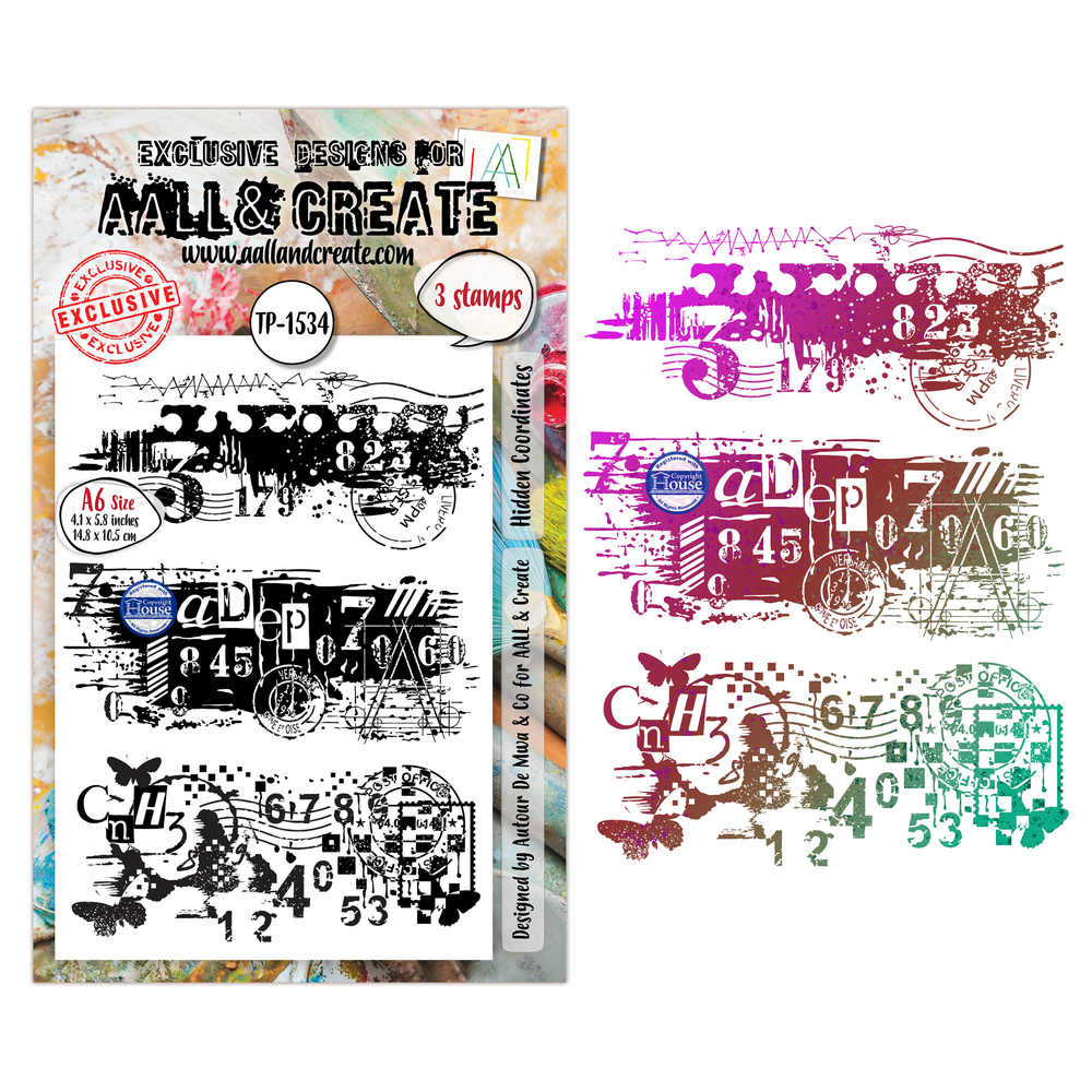 Aall and Create Universe of Patterns A6 Stamp Sets Hidden Coordinates by Autour De Mwa & Co (AALL-TP-1534) Aall and Create Universe of Patterns A6 Stamp Sets Hidden Coordinates by Autour De Mwa & Co (AALL-TP-1534)