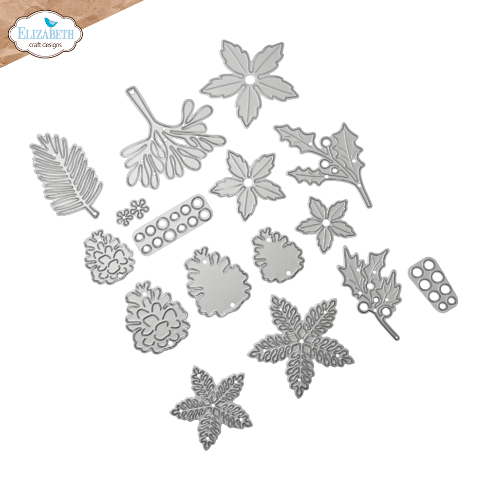 Elizabeth Craft Designs Warm Wishes Die Festive Floral and Foliage by Paper Flowers (2399) Elizabeth Craft Designs Warm Wishes Die Festive Floral and Foliage by Paper Flowers (2399)