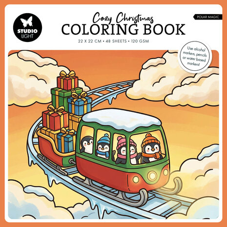 Studio Light Cozy Christmas 8x8 Inch Coloring Book Polar Magic (SL-ES-CB12) Studio Light Cozy Christmas 8x8 Inch Coloring Book Polar Magic (SL-ES-CB12)