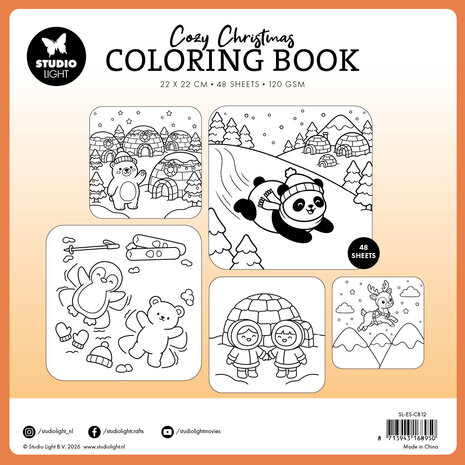 Studio Light Cozy Christmas 8x8 Inch Coloring Book Polar Magic (SL-ES-CB12) Studio Light Cozy Christmas 8x8 Inch Coloring Book Polar Magic (SL-ES-CB12)