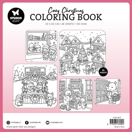 Studio Light Cozy Christmas 8x8 Inch Coloring Book Shopping (SL-ES-CB17) Studio Light Cozy Christmas 8x8 Inch Coloring Book Shopping (SL-ES-CB17)