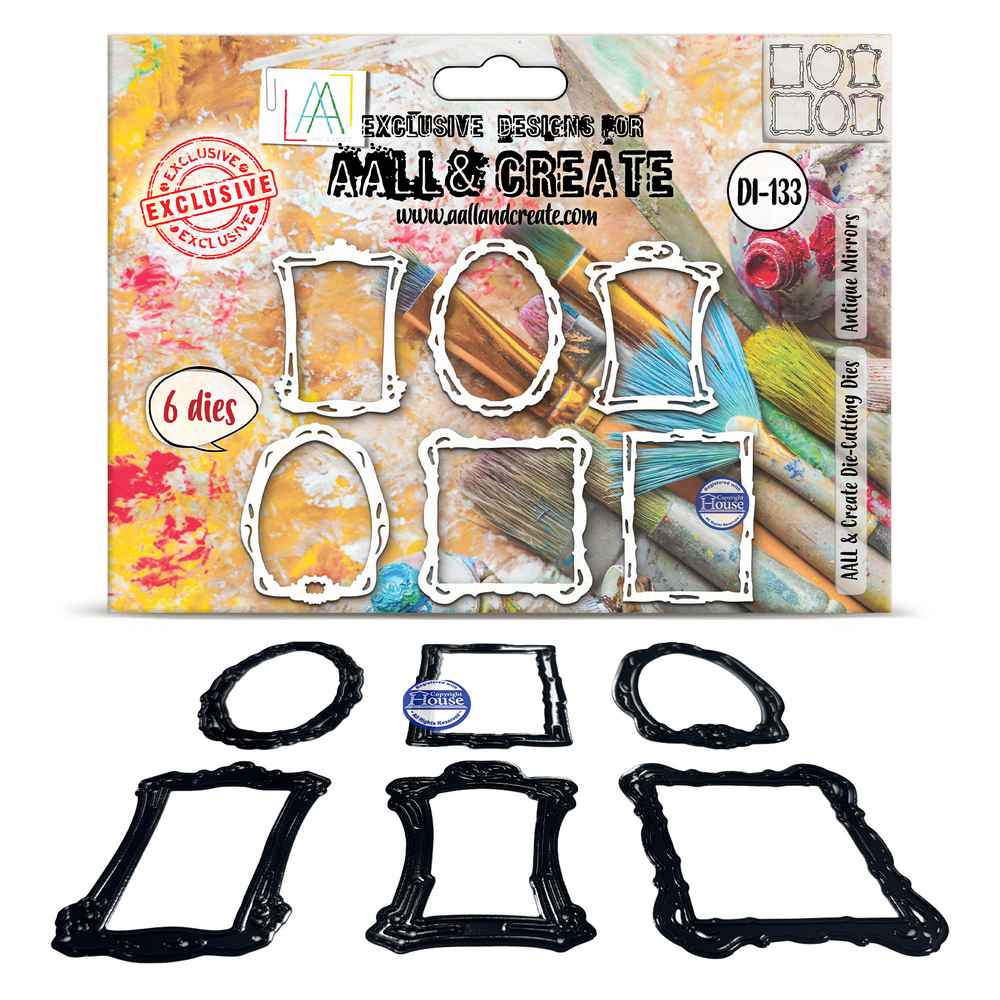 Aall and Create Sunday Play Die-Cutting Die Set Antique Mirrors by Autour De Mwa & Co (AALL-DI-133) Aall and Create Sunday Play Die-Cutting Die Set Antique Mirrors by Autour De Mwa & Co (AALL-DI-133)