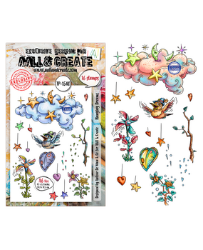 Aall and Create Sunday Play A6 Stamp Sets Hanging Dreams by Autour De Mwa & Co (AALL-TP-1540)