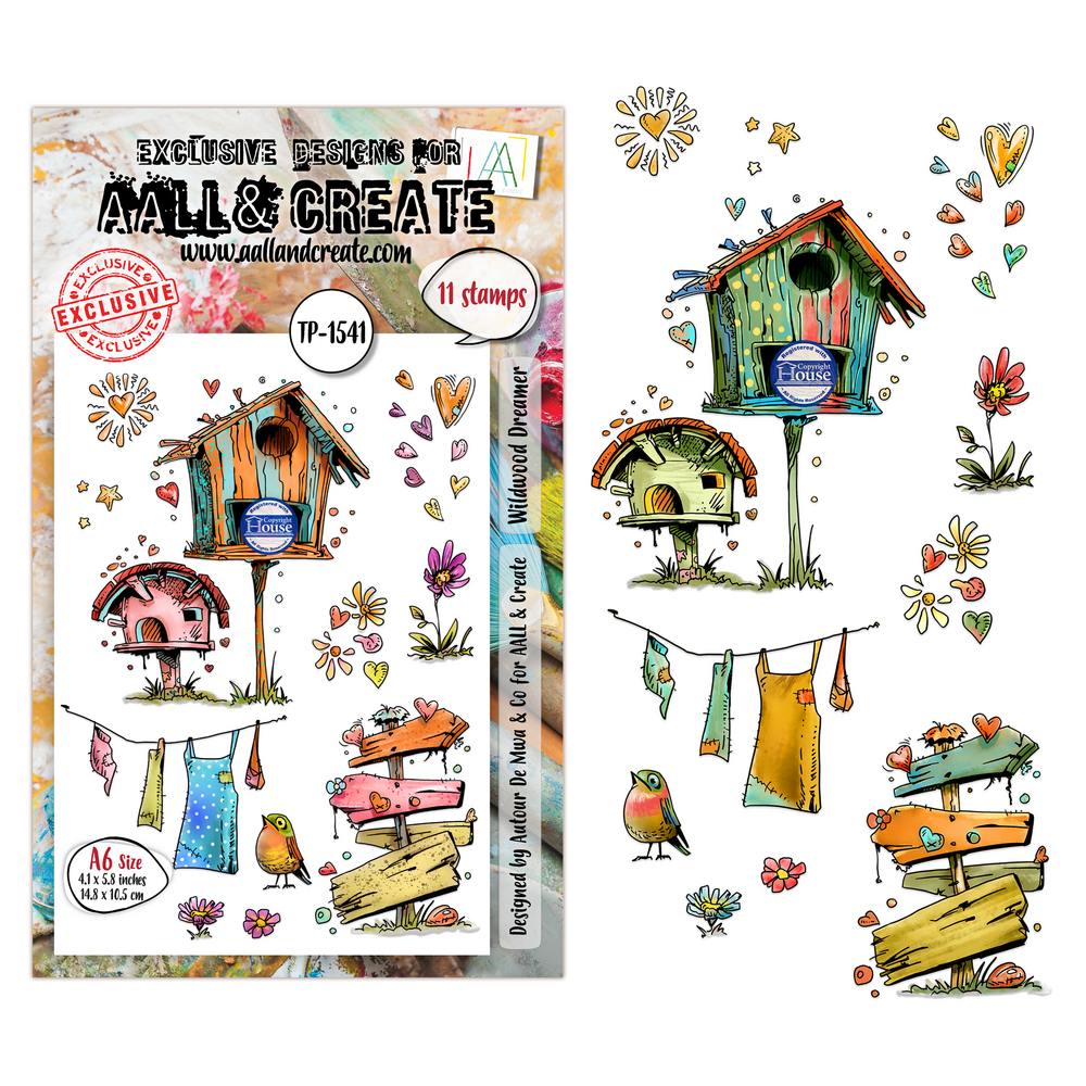 Aall and Create Sunday Play A6 Stamp Sets Wildwood Dreamer by Autour De Mwa & Co (AALL-TP-1541) Aall and Create Sunday Play A6 Stamp Sets Wildwood Dreamer by Autour De Mwa & Co (AALL-TP-1541)