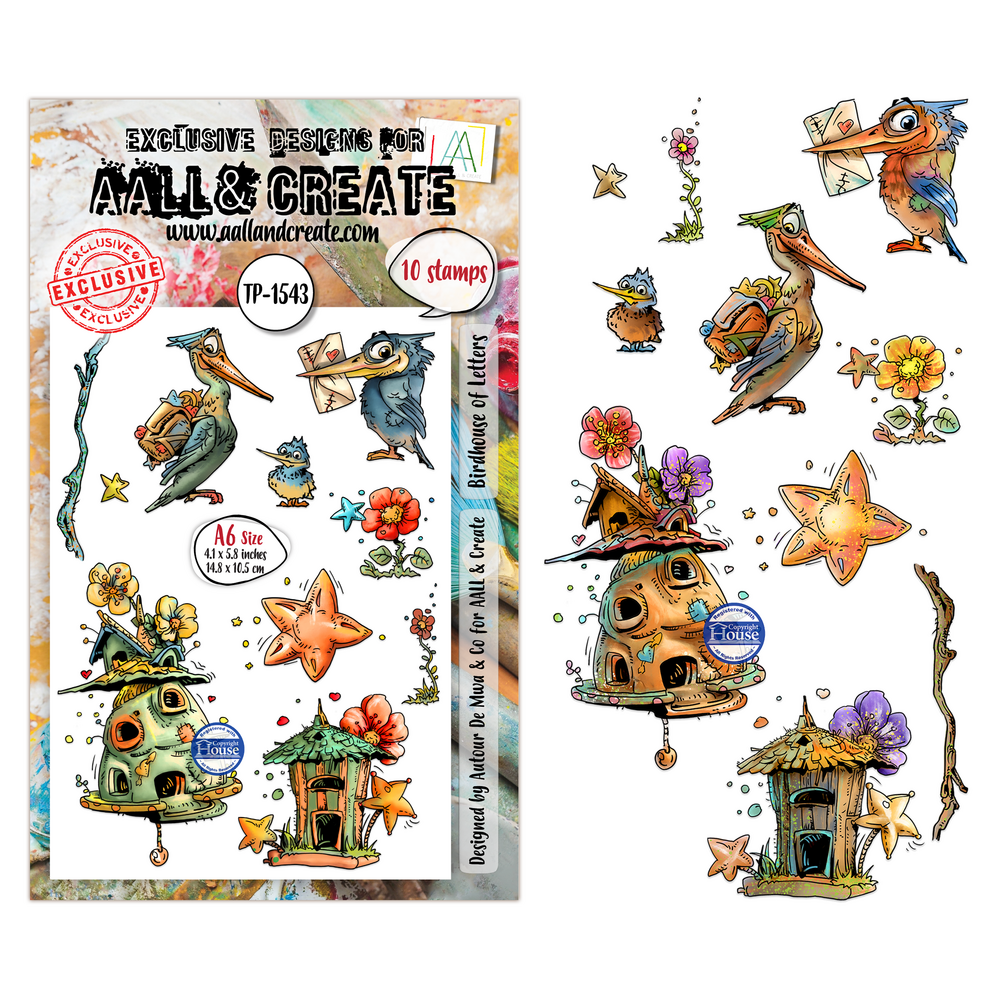 Aall and Create Sunday Play A6 Stamp Sets Birdhouse of Letters by Autour De Mwa & Co (AALL-TP-1543) Aall and Create Sunday Play A6 Stamp Sets Birdhouse of Letters by Autour De Mwa & Co (AALL-TP-1543)