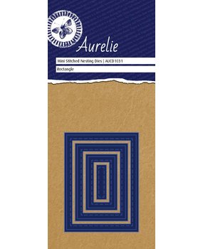 Aurelie Stitched Rectangle Mini Nesting Die (AUCD1031) (OUTLET)